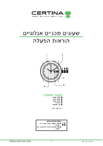Handleiding Certina Urban C029.426.16.051.00 DS-1 Big Date Horloge