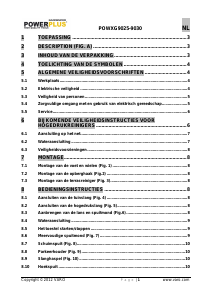 Handleiding Powerplus POWXG9025 Hogedrukreiniger