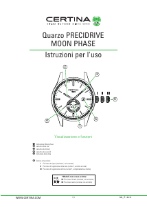 Manuale Certina Urban C033.457.16.081.00 DS-8 Moon Phase Orologio da polso