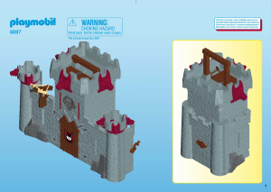 Instrukcja Playmobil set 6697 Super 4 Przenośny zamek czarnego barona