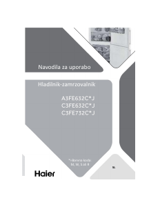 Priručnik Haier A3FE632CSJ Frižider – zamrzivač