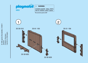 Mode d’emploi Playmobil set 3855 Farm Enclos manège