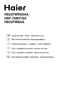 Manual de uso Haier HB22FWBAA Frigorífico combinado