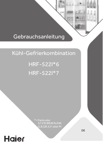 Bedienungsanleitung Haier HRF-522IB6 Kühl-gefrierkombination