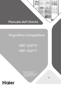 Manuale Haier HRF-522IG6 Frigorifero-congelatore