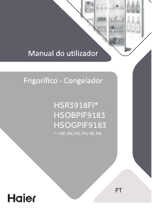 Manual Haier HSOBPIF9183(UK) Frigorífico combinado