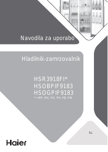 Priročnik Haier HSOGPIF9183 Hladilnik in zamrzovalnik