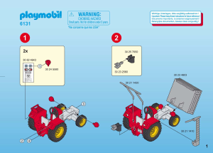 Mode d’emploi Playmobil set 6131 Farm Fermier avec faucheuse