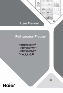 Manual Haier HSR3918EWPG Frigorífico combinado