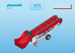 Manuale Playmobil set 6132 Farm Trattore con rimorchio