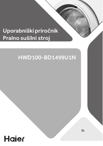 Priročnik Haier HWD100-BD1499U1N Pralno-sušilni stroj