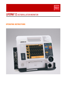 Manual Physio Control Lifepak 12 Defibrillator