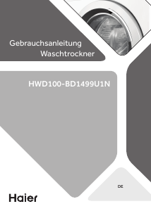 Bedienungsanleitung Haier HWD100-BD1499U1N Waschtrockner