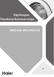 Käyttöohje Haier HWD100-BD1499U1N Kuivaava pesukone