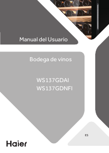 Manual de uso Haier WS137GDNFI Vinoteca