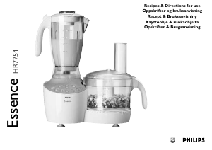 Handleiding Philips HR7754 Essence Keukenmachine