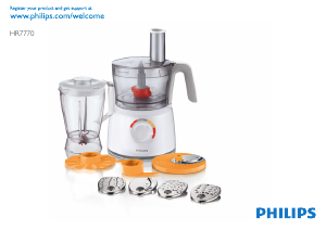 Manual de uso Philips HR7770 Robot de cocina