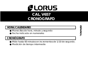 Manual de uso Lorus RM373FX9 Sports Reloj de pulsera