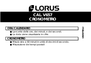 Manuale Lorus RM379DX9 Sports Orologio da polso