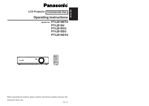 Manual Panasonic PT-LB10NTU Projector