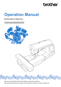 Manual Brother Innov-is NQ1700E Sewing Machine