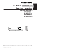Bruksanvisning Panasonic PT-LB10VU Projektor
