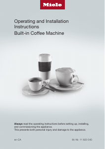Manual Miele CVA 7775 Coffee Machine