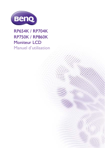Mode d’emploi BenQ RP750K Tableau blanc interactif