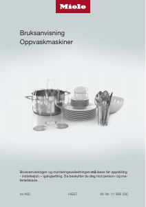 Bruksanvisning Miele G 7207 SCU XXL Oppvaskmaskin