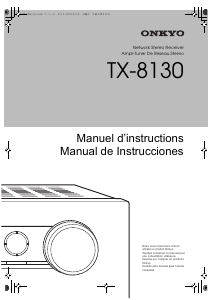 Mode d’emploi Onkyo TX-8130 Amplificateur