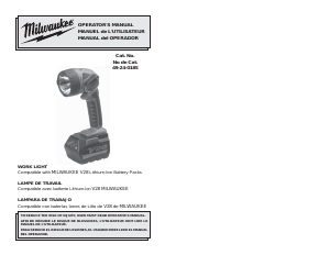 Manual Milwaukee V28 Flashlight