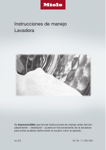 Manual de uso Miele WCD 020 WCS Lavadora