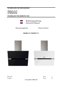 Handleiding PKM 9080BZ N Afzuigkap