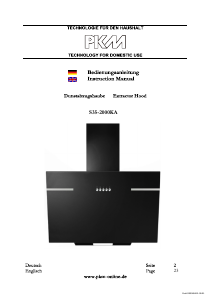 Manual PKM S35-2000KA Cooker Hood