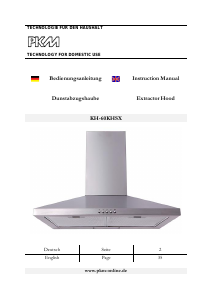 Manual PKM KH-60KHSX Cooker Hood