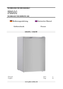 Manual PKM GS63W Freezer