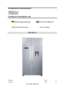 Manual PKM SBS KS 6.15 Fridge-Freezer