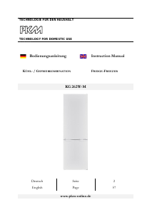 Manual PKM KG262W-M Fridge-Freezer