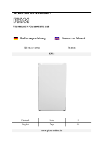 Bedienungsanleitung PKM KS93 Kühlschrank