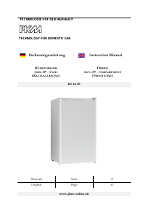 Bedienungsanleitung PKM KS82.1F Kühlschrank