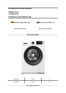 Manual PKM WA9-ES1415DI Washing Machine