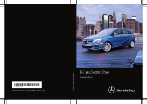 Manual Mercedes-Benz B Electric Drive (2014)