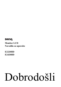 Priročnik BenQ E2420HD LCD-zaslon