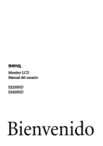 Manual de uso BenQ E2420HD Monitor de LCD