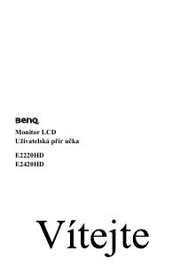 Manuál BenQ E2420HD LCD monitor