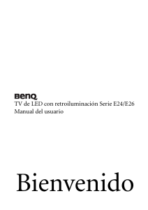 Manual de uso BenQ E26-5500 Monitor de LCD