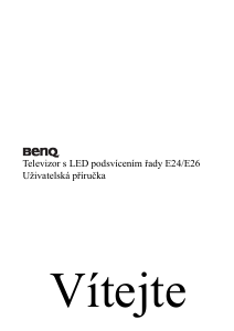 Manuál BenQ E26-5500 LCD monitor