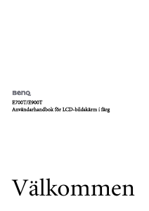 Bruksanvisning BenQ E900T LCD skärm