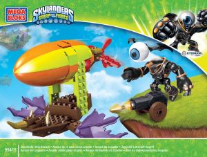 Handleiding Mega Bloks set 95415 Skylanders Aanval met zeppelin