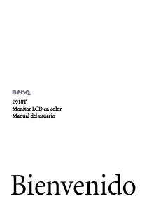 Manual de uso BenQ E910T Monitor de LCD